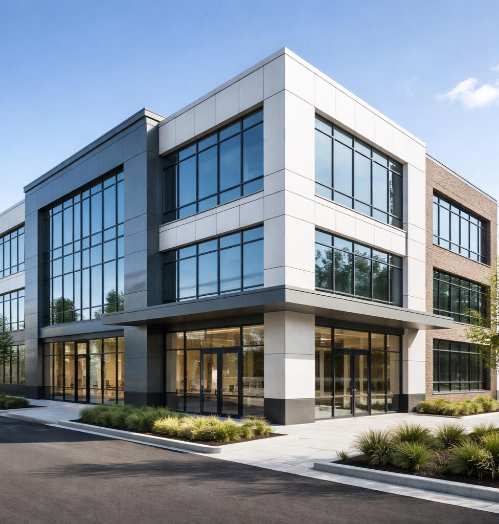 Commercial Property Condition Report Modern commercial building exterior used for property condition reporting and site documentation